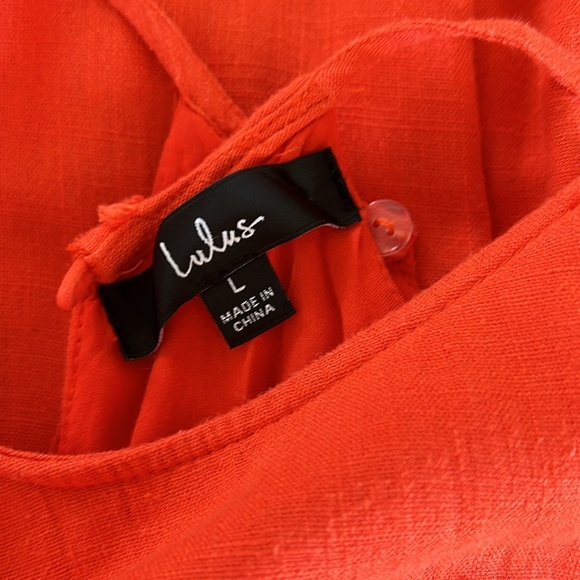 🧡 Lulus bright expression high low maxi dress - Picture 6 of 9